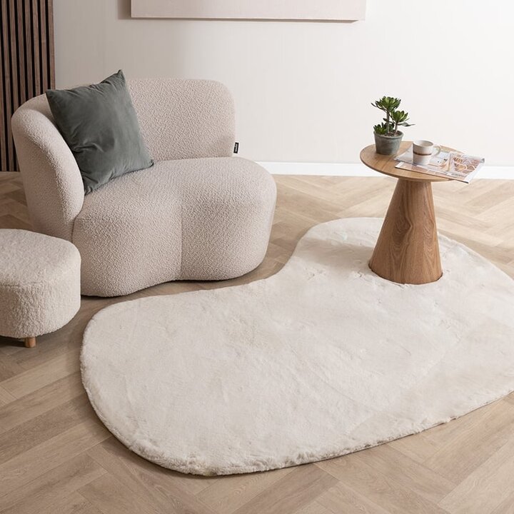 Mjuk Matta Med Hög Lugg - Comfy Supreme Ripple Gräddvit