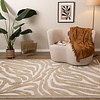 Tvättbar Matta - Dunya Zebra Beige/Vit - thumbnail