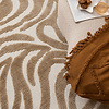 Tvättbar Matta - Dunya Zebra Beige/Vit - thumbnail 2