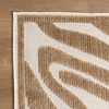 Tvättbar Matta - Dunya Zebra Beige/Vit - thumbnail 4