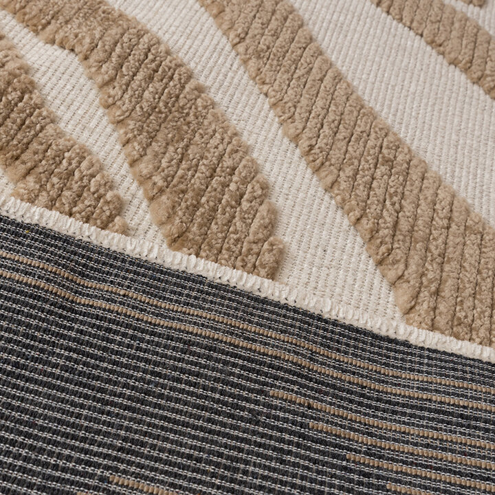Tvättbar Matta - Dunya Zebra Beige/Vit - 6