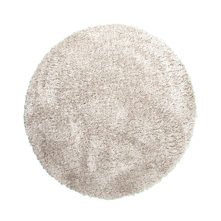 Rund Shagmattor - Blaze Beige/Grå - 1