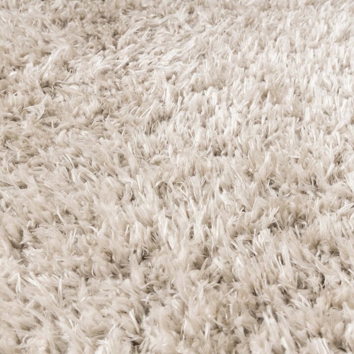 Rund Shagmattor - Blaze Beige/Grå - 4
