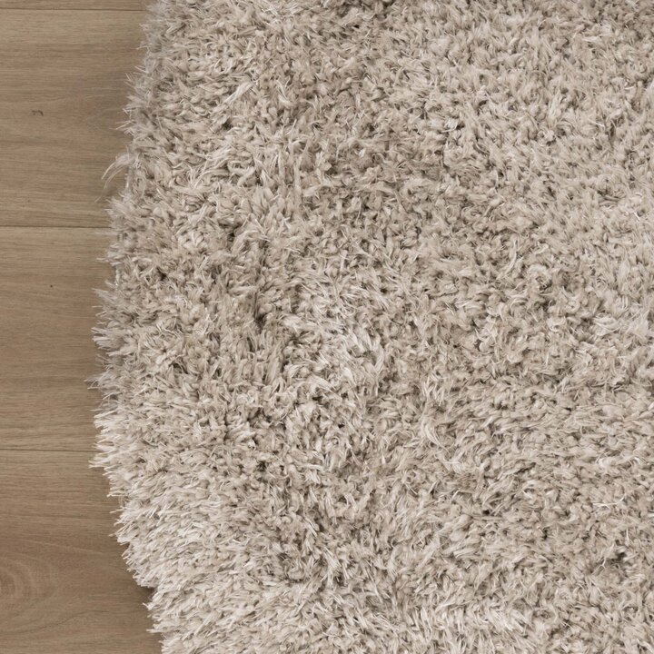 Rund Shagmattor - Blaze Beige/Grå - 5