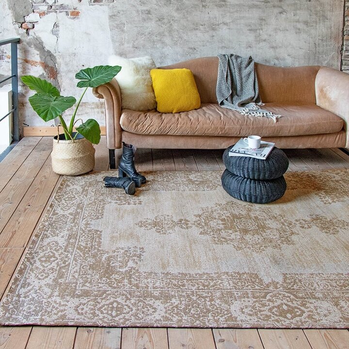 Matta I Vintagestil - Dreams Gräddvit/Sand