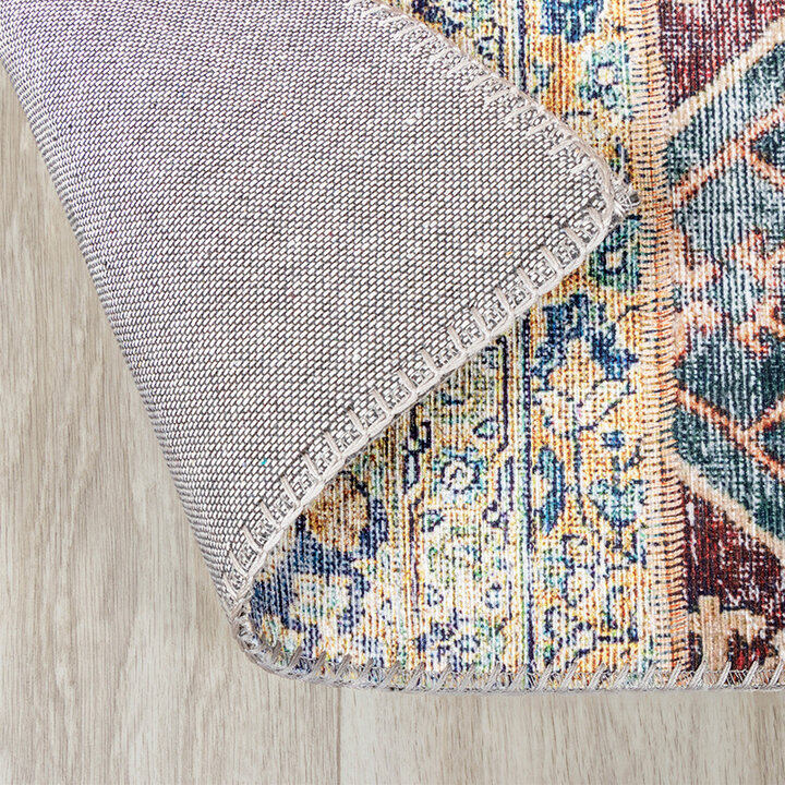 Lapptäckesmatta  - Azara Patchwork Röd - 6
