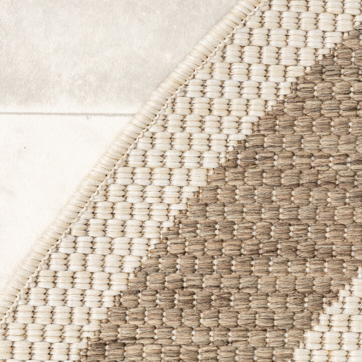 Rund Jute Utomhusmatta - Nomad Edge Gräddvit - 5