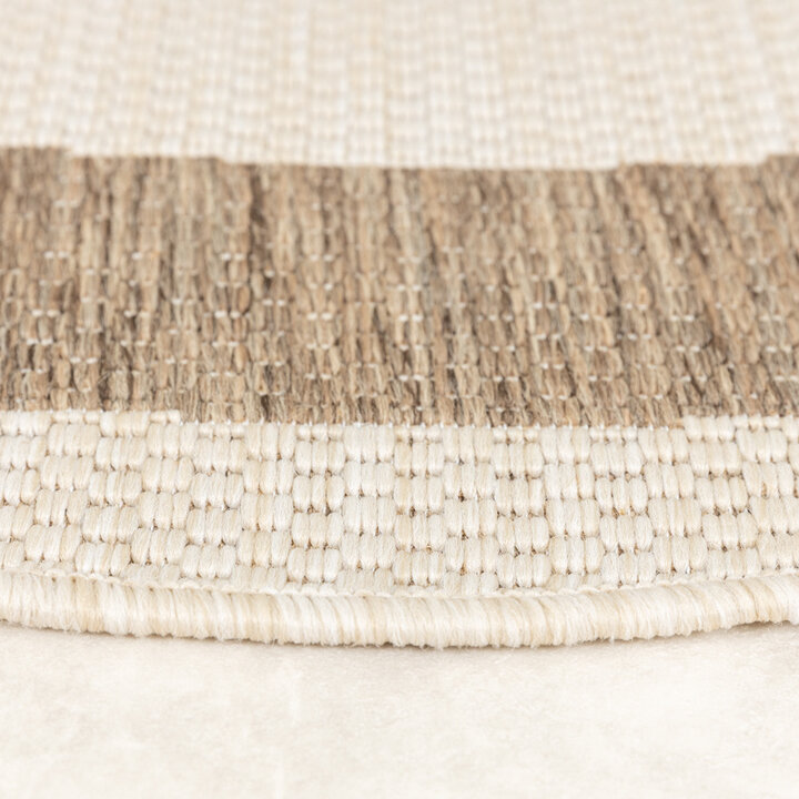 Rund Jute Utomhusmatta - Nomad Edge Gräddvit - 6