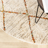 Rund Matta Med Hög Lugg  - Blend Lines Terrakotta - thumbnail 3