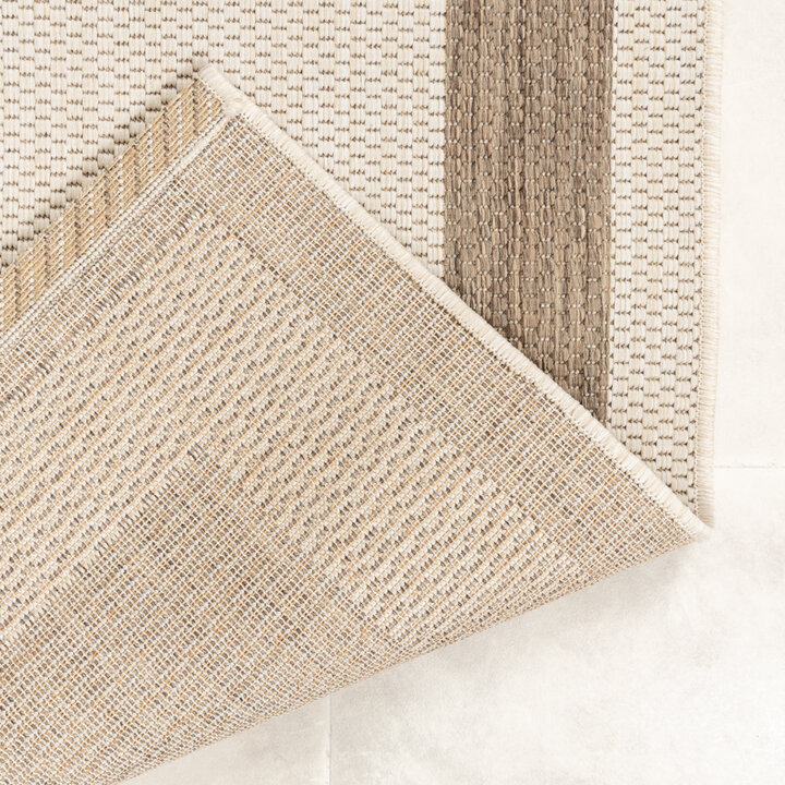 Utomhusmatta I Jute - Nomad Edge Gräddvit - 8