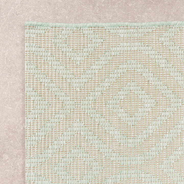 Fyrkantig Utomhusmatta - Summer Retro Mintgrön - 6