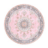 Rund Matta I Vintagestil - Lily Medaillon Rosa - thumbnail 1