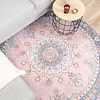 Rund Matta I Vintagestil - Lily Medaillon Rosa - thumbnail 3