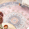 Rund Matta I Vintagestil - Lily Medaillon Rosa - thumbnail 4