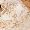 Rund Matta I Vintagestil - Spring Ethnic Gräddvit/Terrakotta - thumbnail 3