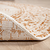 Rund Matta I Vintagestil - Spring Ethnic Gräddvit/Terrakotta - thumbnail 5