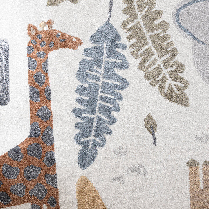 Tvättbar Barnmatta - Mace Animals Gräddvit - 3
