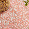 Rund Utomhusmatta - Summer Aztec Rosa - thumbnail 5