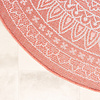 Rund Utomhusmatta - Summer Aztec Rosa - thumbnail 7