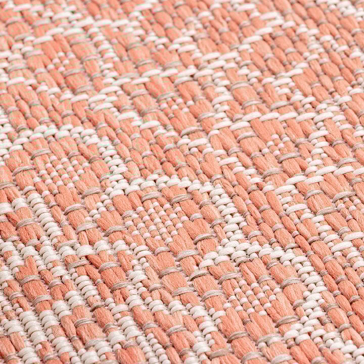Rund Utomhusmatta - Summer Aztec Rosa - 9