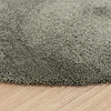 Rund Tvättbar Matta - Clean Grön - thumbnail 6