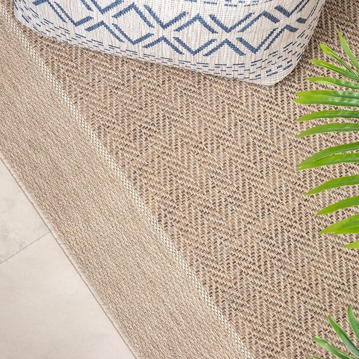 Utomhusmatta I Jute - Fora Edge Natur - 3