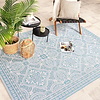 Utomhusmatta - Summer Oriental Ljusblå - thumbnail