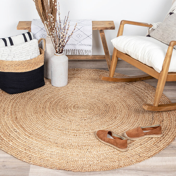 Jute Matta - Fair Rund Natur - 4