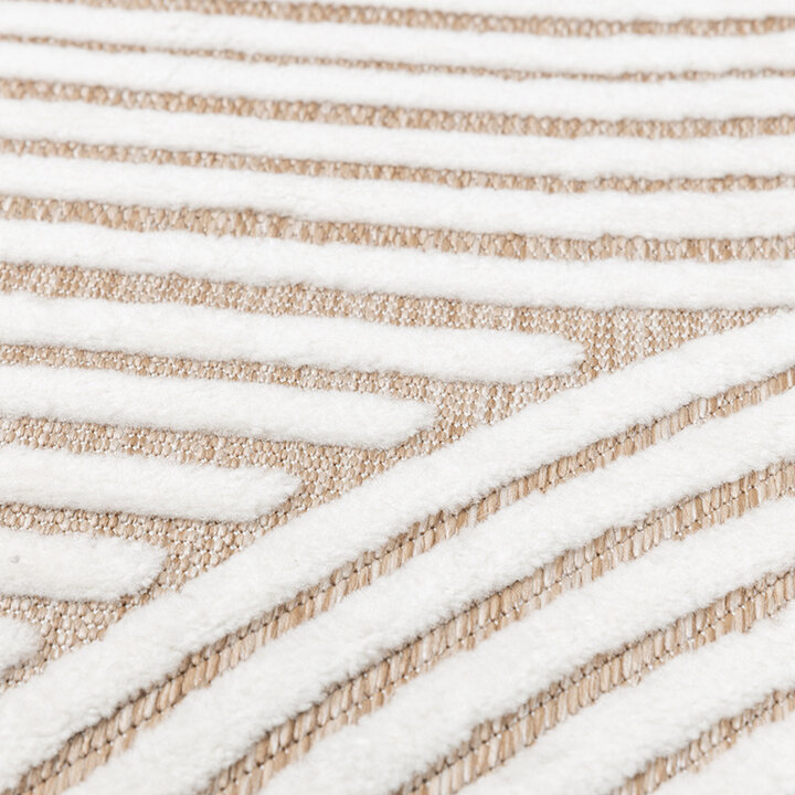 Modern Matta - Nori Curves Vit/Taupe - 6