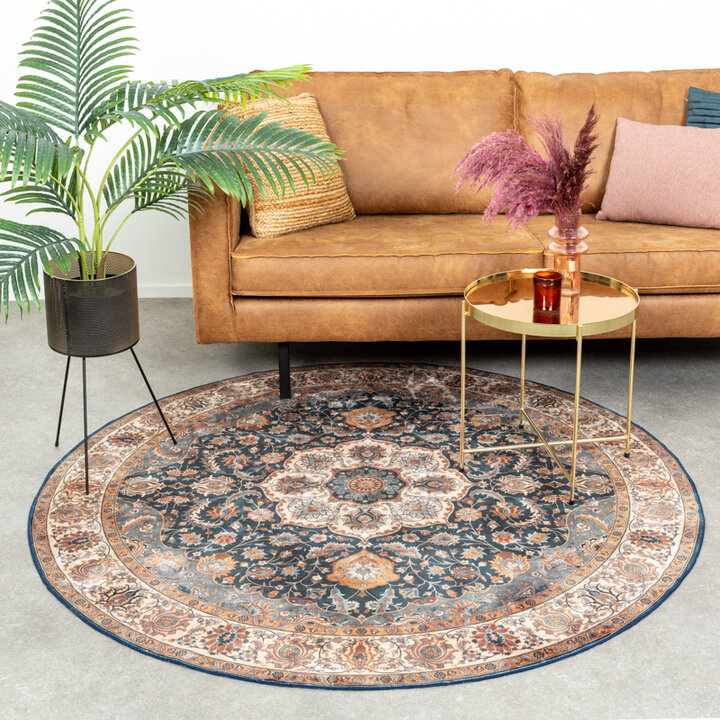Rund Matta I Vintagestil - Imagine Medaillon Rustik - 3