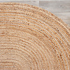 Jute Matta - Fair Oval Natur - thumbnail 4