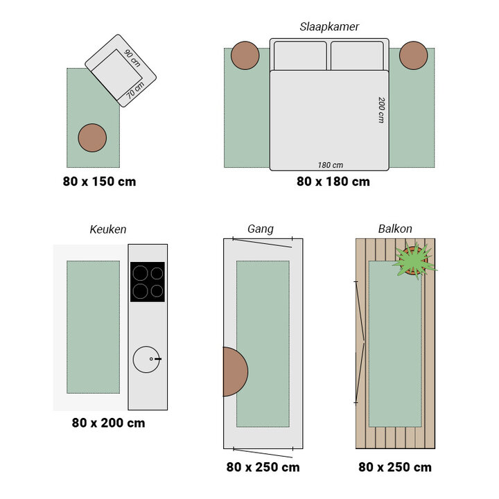 Löpare Med Hög Lugg - Solid Beige - 7