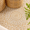 Rund Utomhusmatta - Summer Aztec Gul - thumbnail 5
