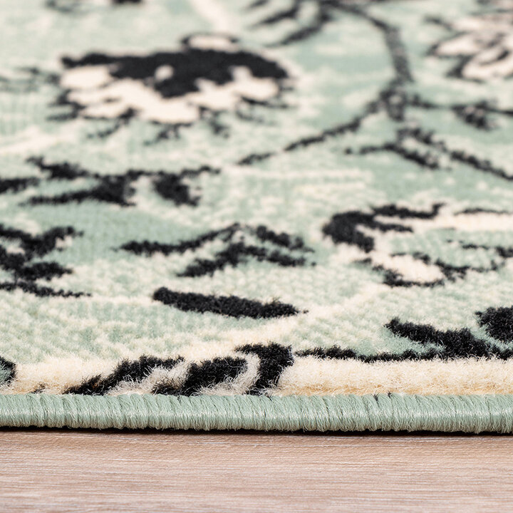 Matta I Vintagestil - Wonder Patchwork Grön/Svart - 7