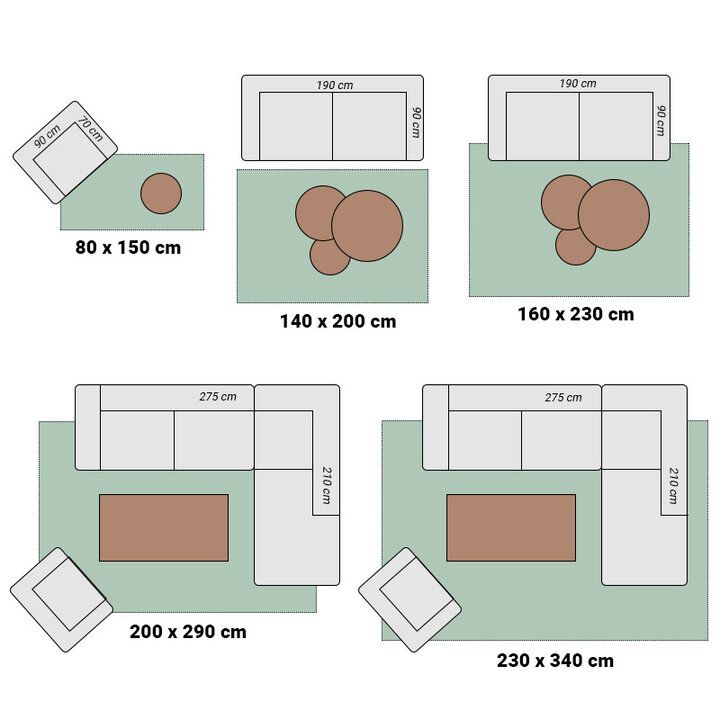Lapptäckesmatta  - Lago Patchwork Grå - 8