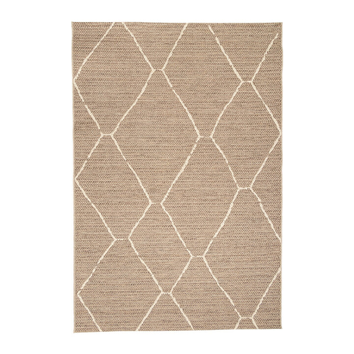 Utomhusmatta I Jute - Fora Lines Natur - 1