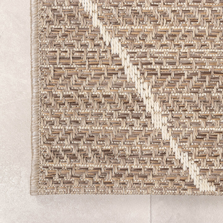 Utomhusmatta I Jute - Fora Lines Natur - 4