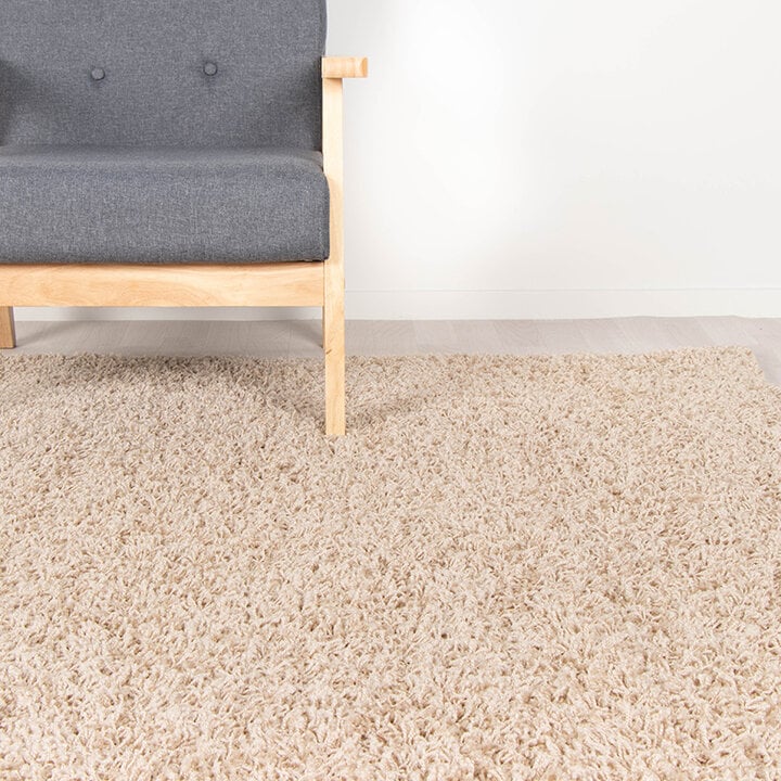 Matta Med Hög Lugg - Solid Beige - 3