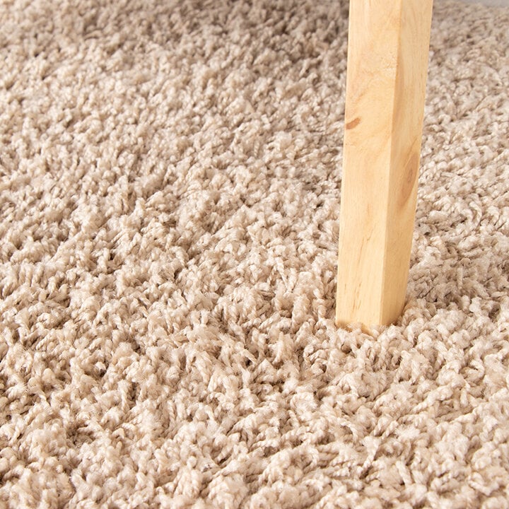 Matta Med Hög Lugg - Solid Beige - 4