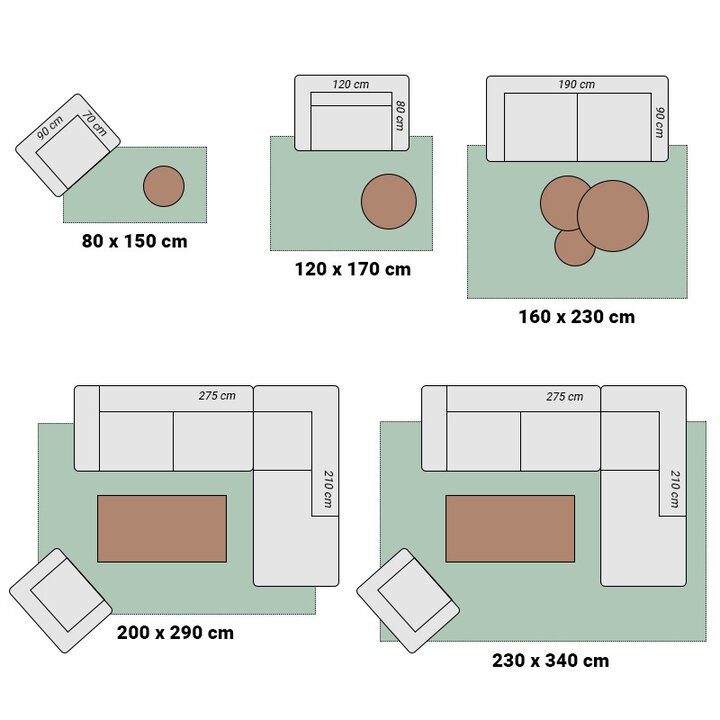 Matta Med Hög Lugg - Solid Beige - 7