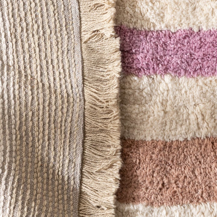 Rund tvättbar barnmatta - Milo Rosa - 6