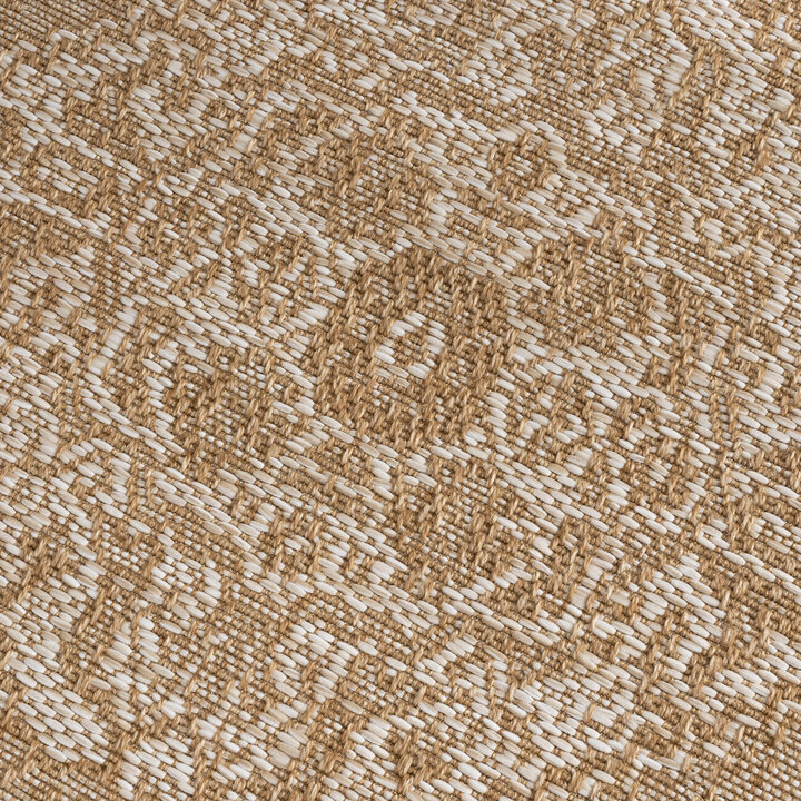 Jute Outdoor Matta - Daisy Medaillon Vit - 3
