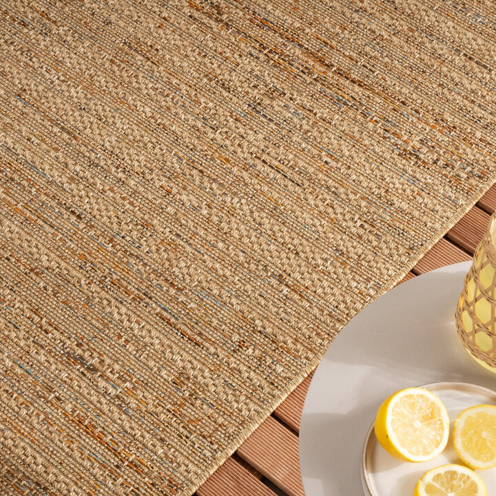 Jute utomhusmatta - Daisy Lines Multicolour - 2