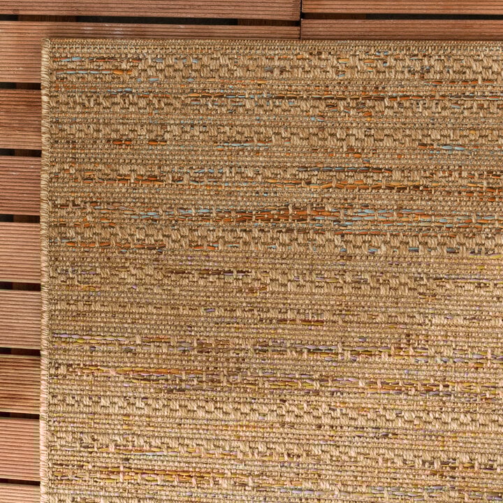Jute utomhusmatta - Daisy Lines Multicolour - 4