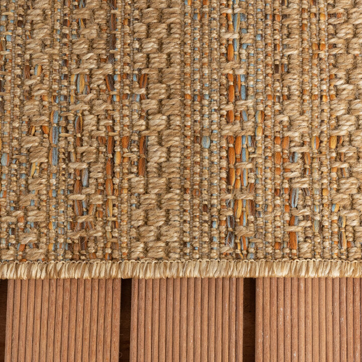 Jute utomhusmatta - Daisy Lines Multicolour - 5