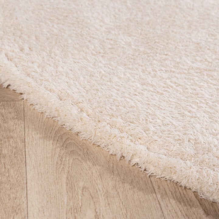 Mjuk rund matta - Teddy Kräm - 5