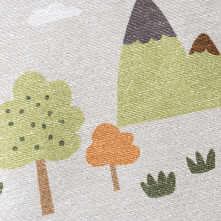 Rund lekmatta - Rocky Ride Grå - 4