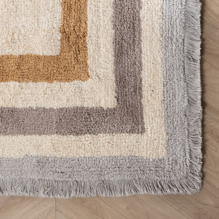 Tvättbar barnmatta – Milo Grå - 6