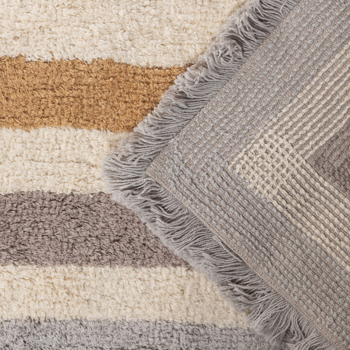 Tvättbar barnmatta – Milo Grå - 8