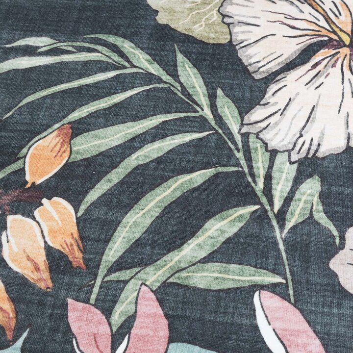 Rund utomhusmatta med blommor - Poppy Grön - 3